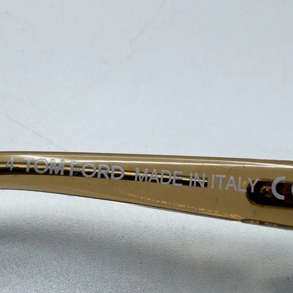 Tom Ford Eyeglasses Frame TF5982-B 045 Shiny Light Brown Pilot 52-20-145mm